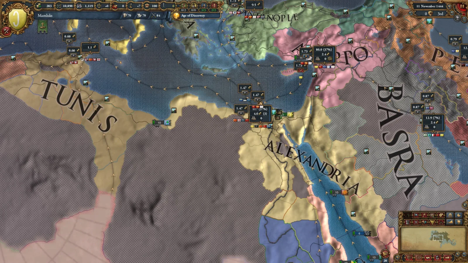 Europa Universalis IV: veľká ríša prehráva, keď nevie zaplatiť mier