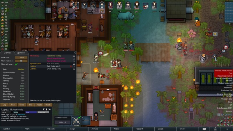 RimWorld pre začiatočníkov: prvá kolónia, jedlo, power a mood