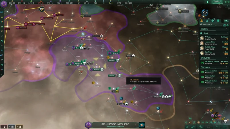 Stellaris: impérium sa láme na ekonomike dávno pred veľkou vojnou
